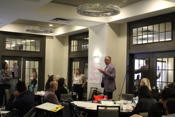 Attendees interact and network with colleagues across NSHE institutions at this year's Mentoring Institute.  (Photo credit: Mayara Cueto-Diaz)